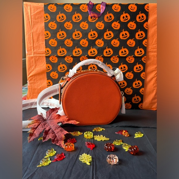 πππ COACH CANTEEN CROSSBODY BAG WITH HALLOWEEN PUMPKIN PRINT ππNWT π - Picture 15 of 16
